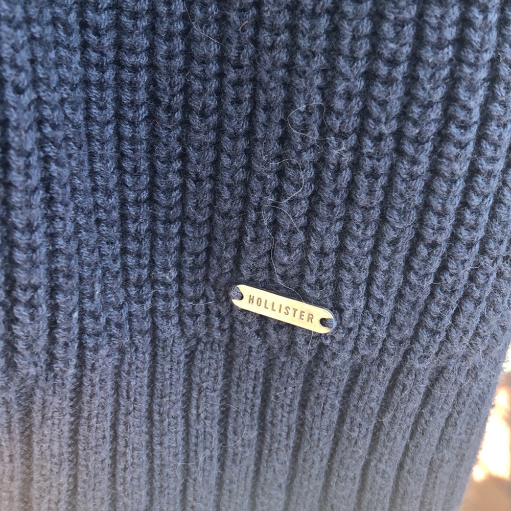 💛Hollister Navy Red White Blue Striped Sweater S - Picture 2 of 4